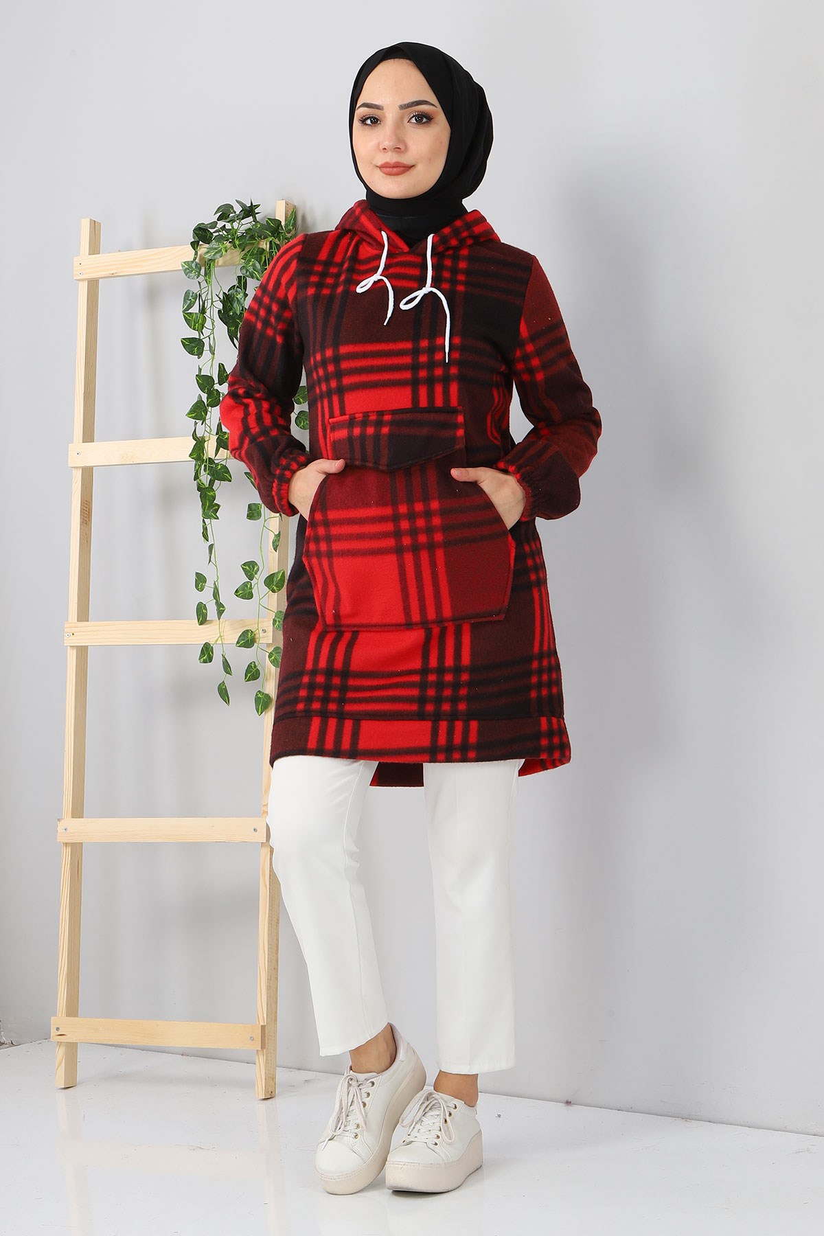 Kanguru Cepli Polar Sweatshirt Bordo 10801