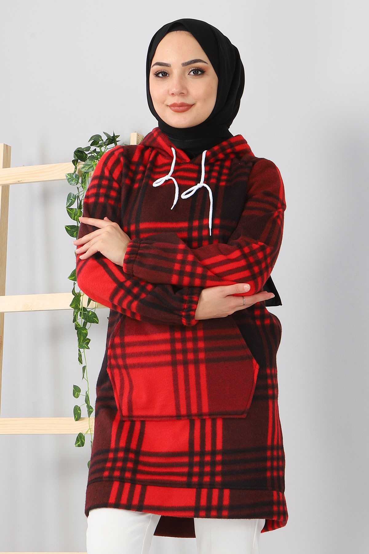 Kanguru Cepli Polar Sweatshirt Bordo 10801