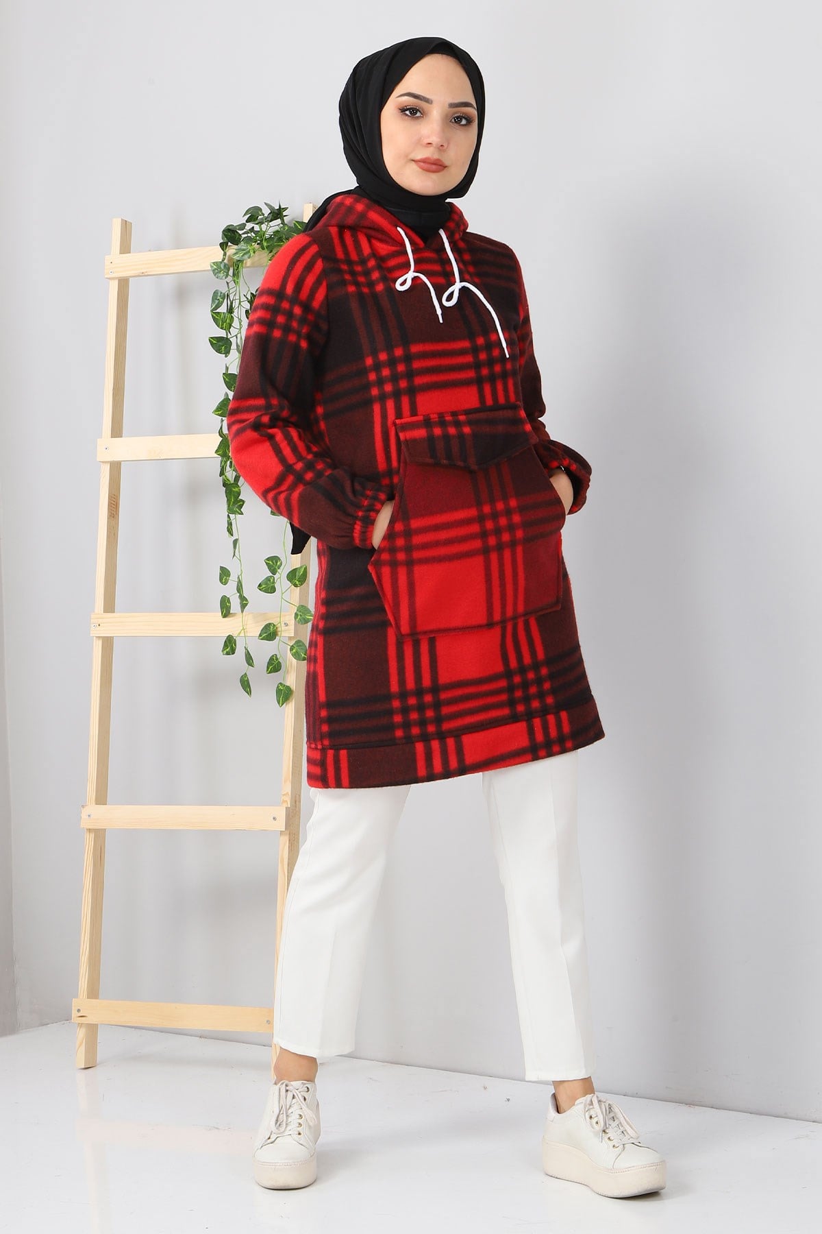 Kanguru Cepli Polar Sweatshirt Bordo 10801