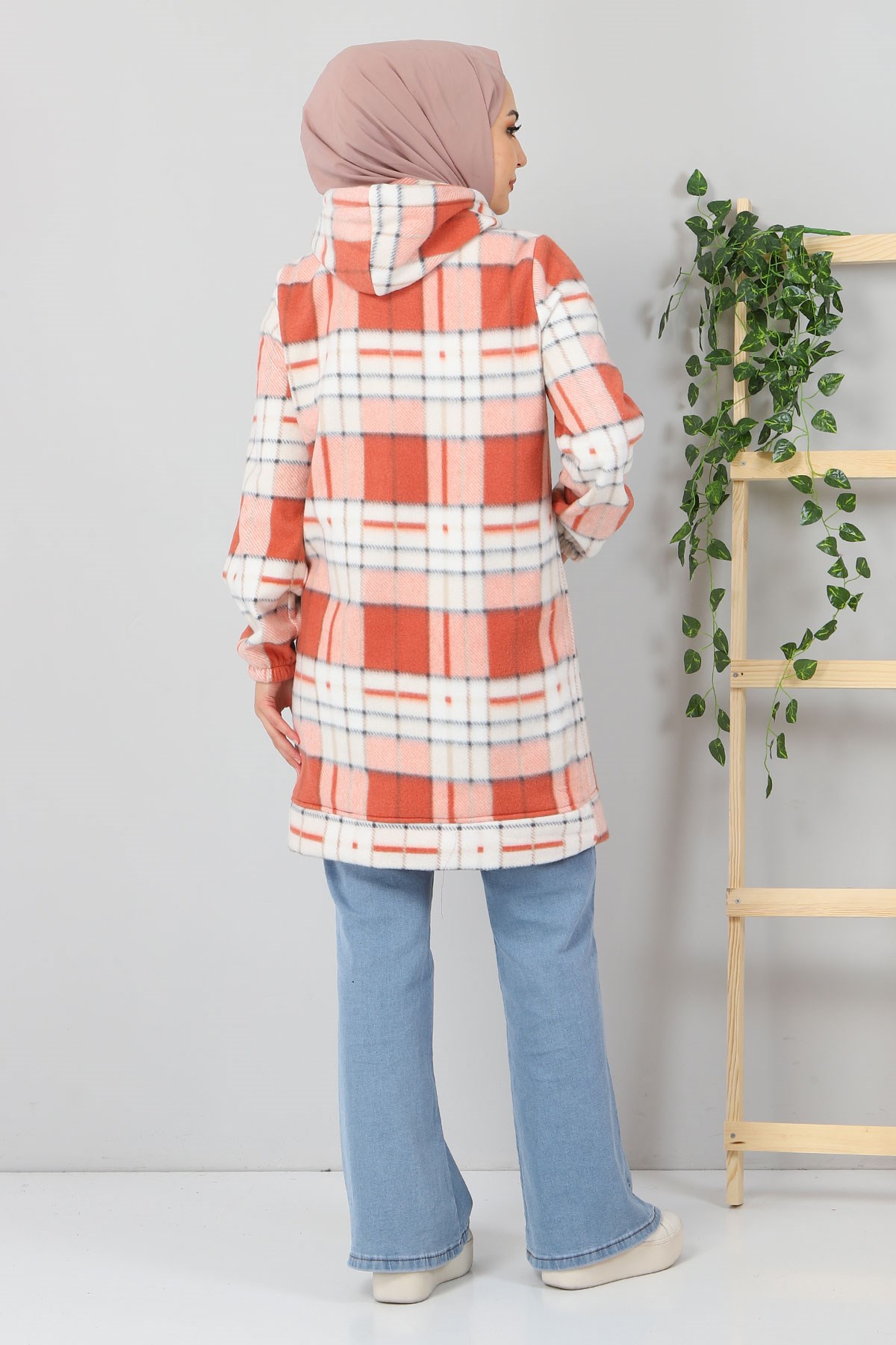 Kanguru Cepli Polar Sweatshirt Kiremit 10801