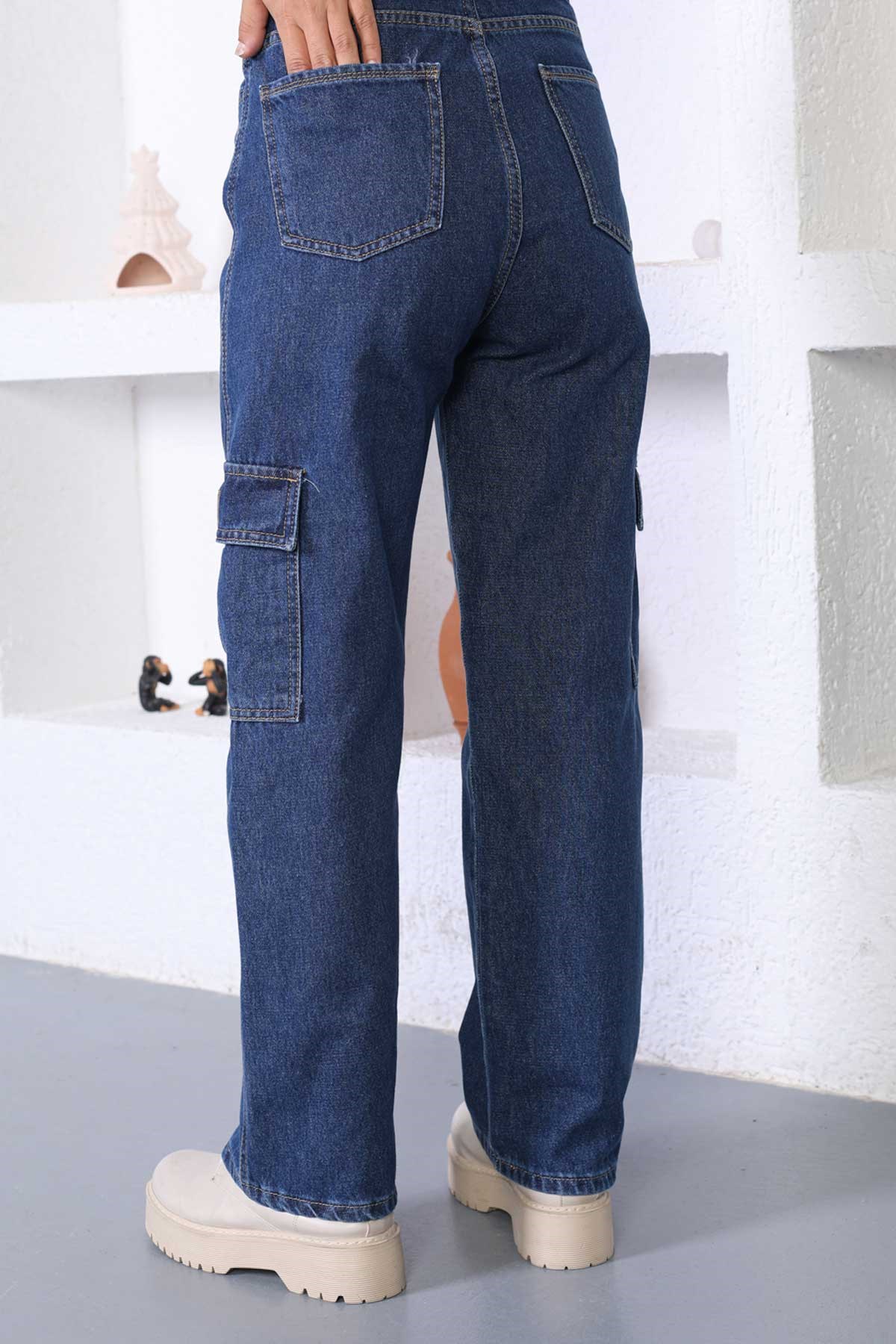 Kargo Cepli Kot Pantolon Koyu Kot 6038