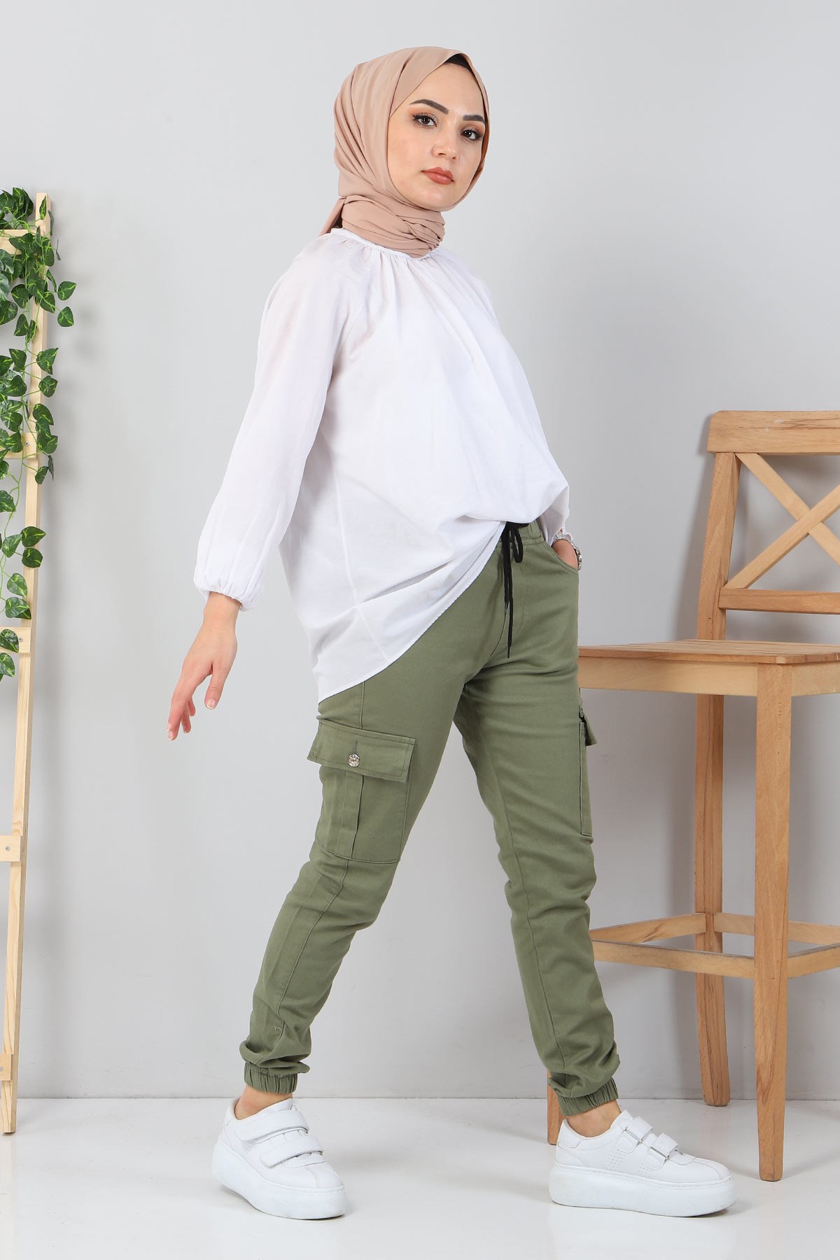 Kargo Cepli Pantolon Yeşil 6001