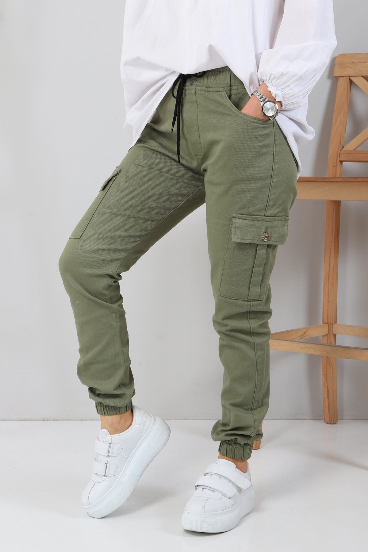 Kargo Cepli Pantolon Yeşil 6001