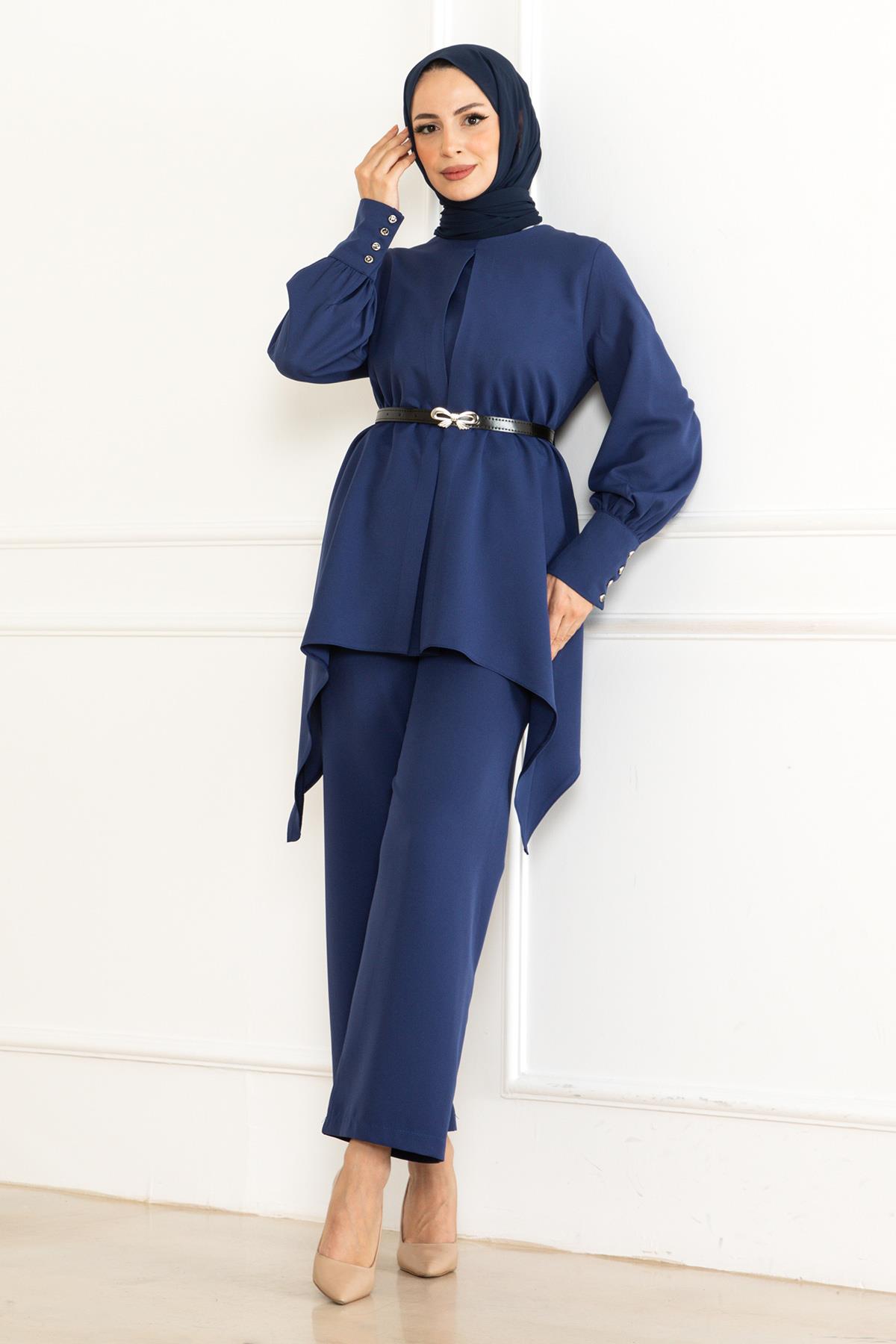 Kemer Detaylı Takım İndigo İndigo MSW19001-2