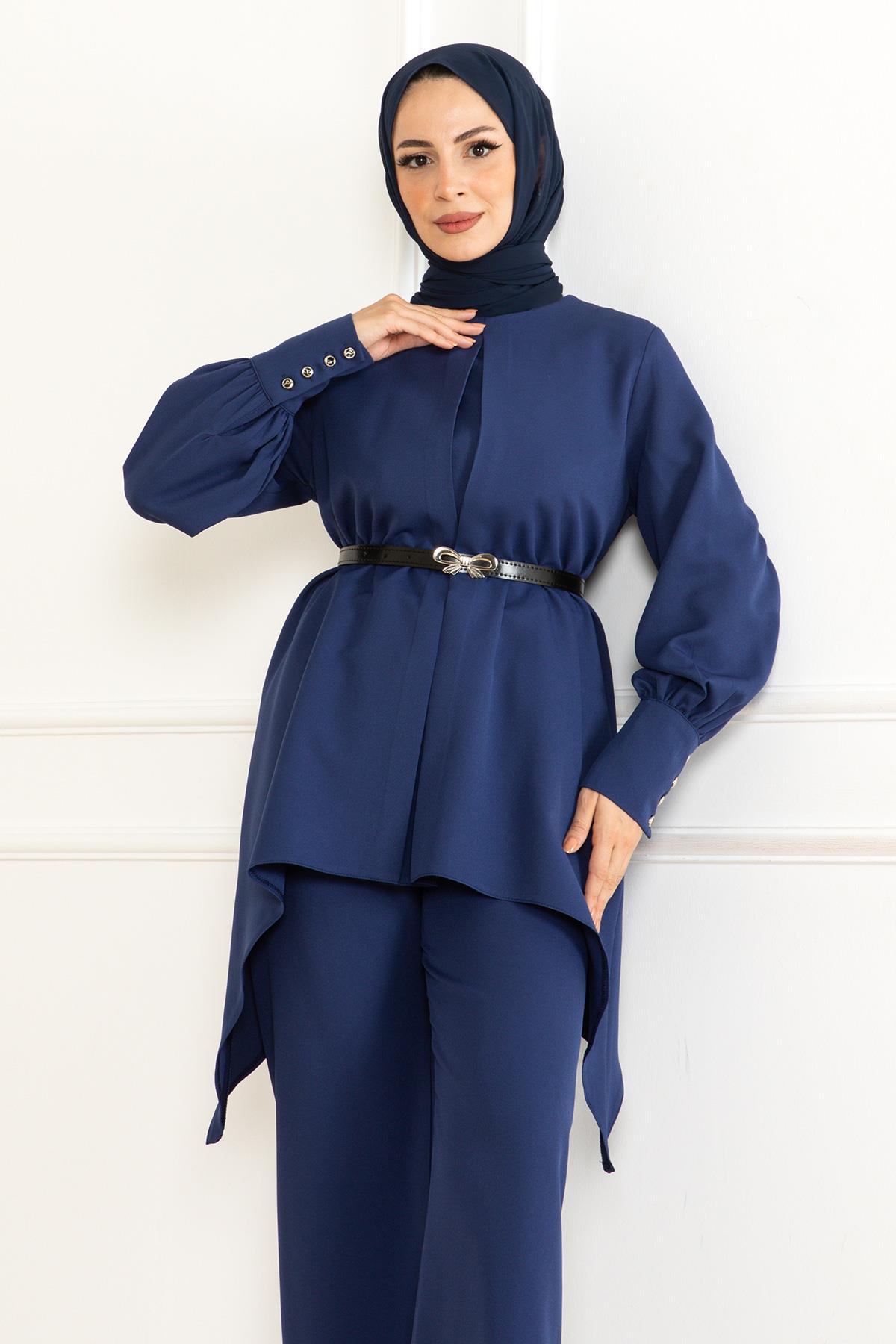 Kemer Detaylı Takım İndigo İndigo MSW19001-2