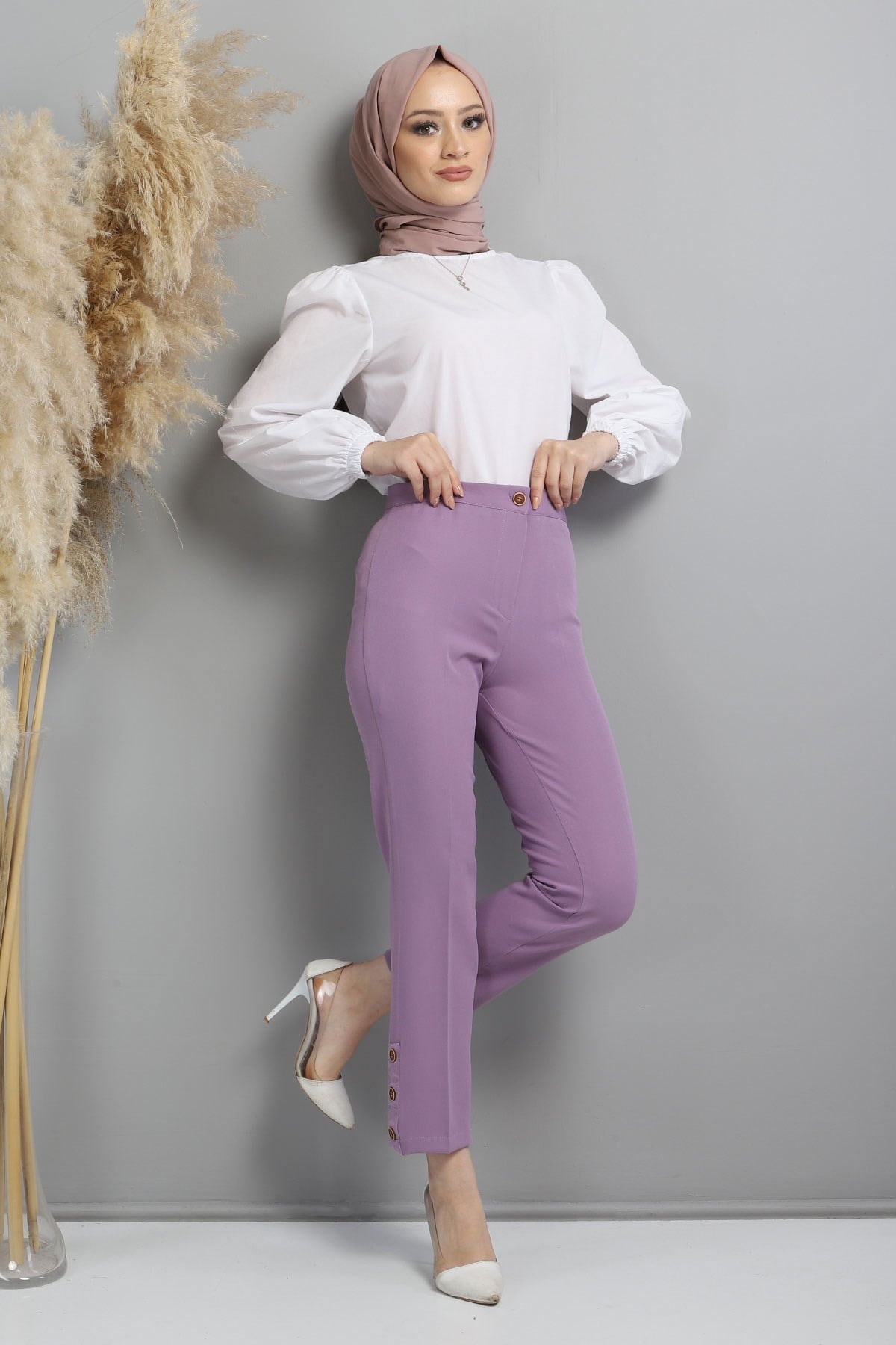 Kumaş Pantolon Eflatun 10630