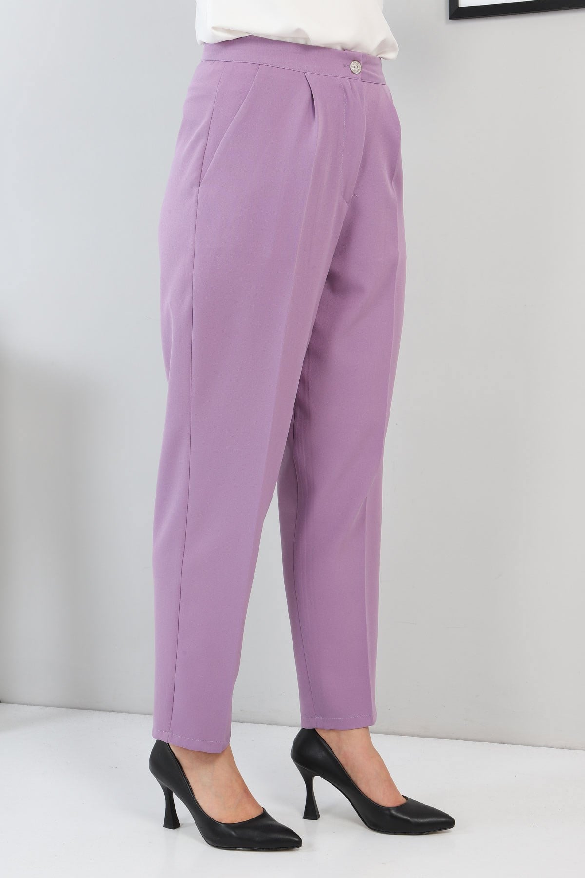 Kumaş Pantolon Lila 3500