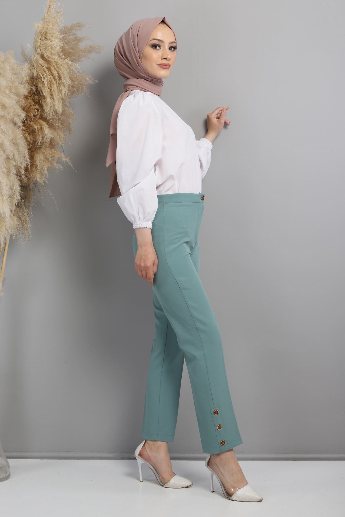 Kumaş Pantolon Mint 10630
