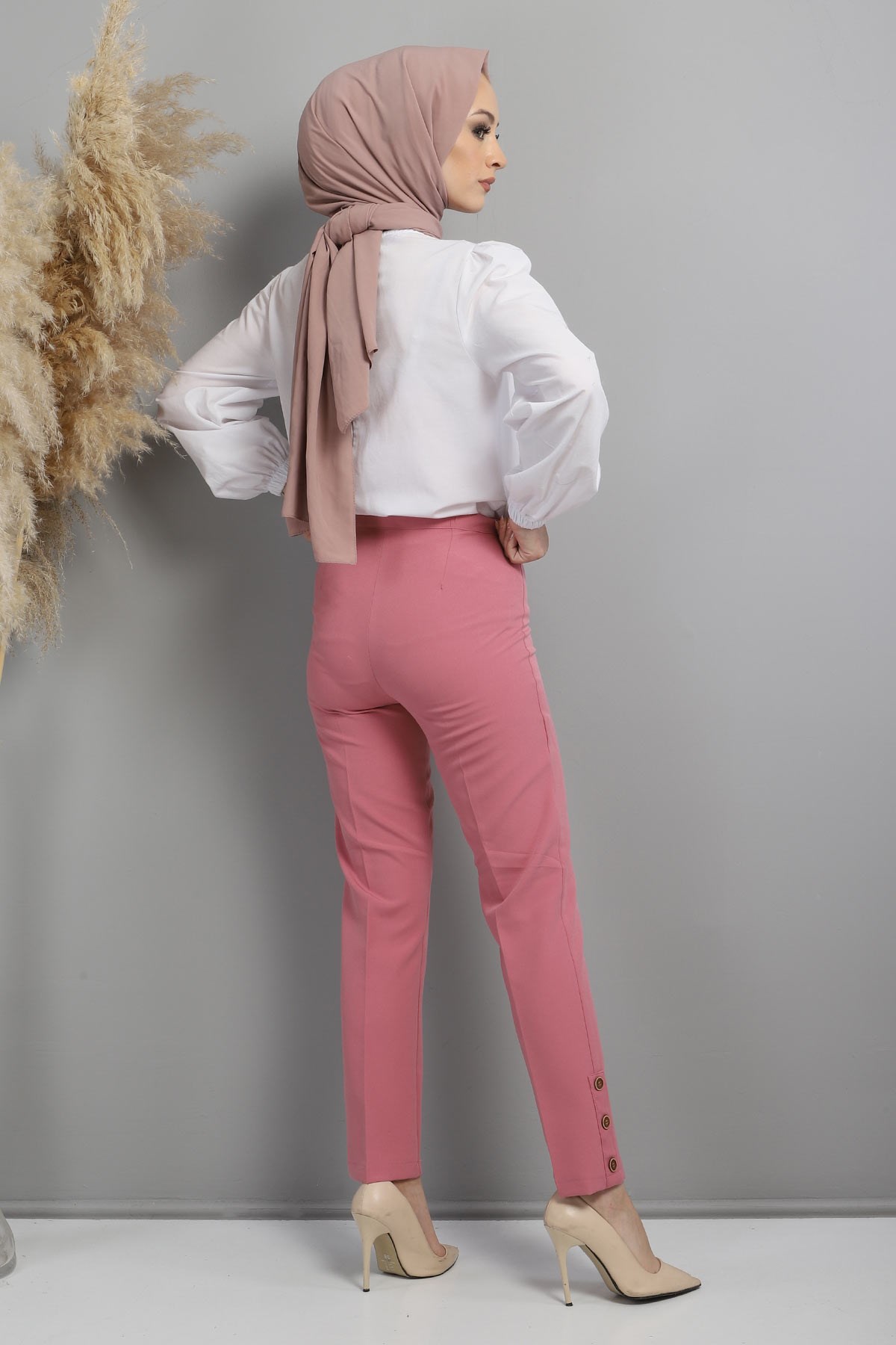 Kumaş Pantolon Pembe 10630