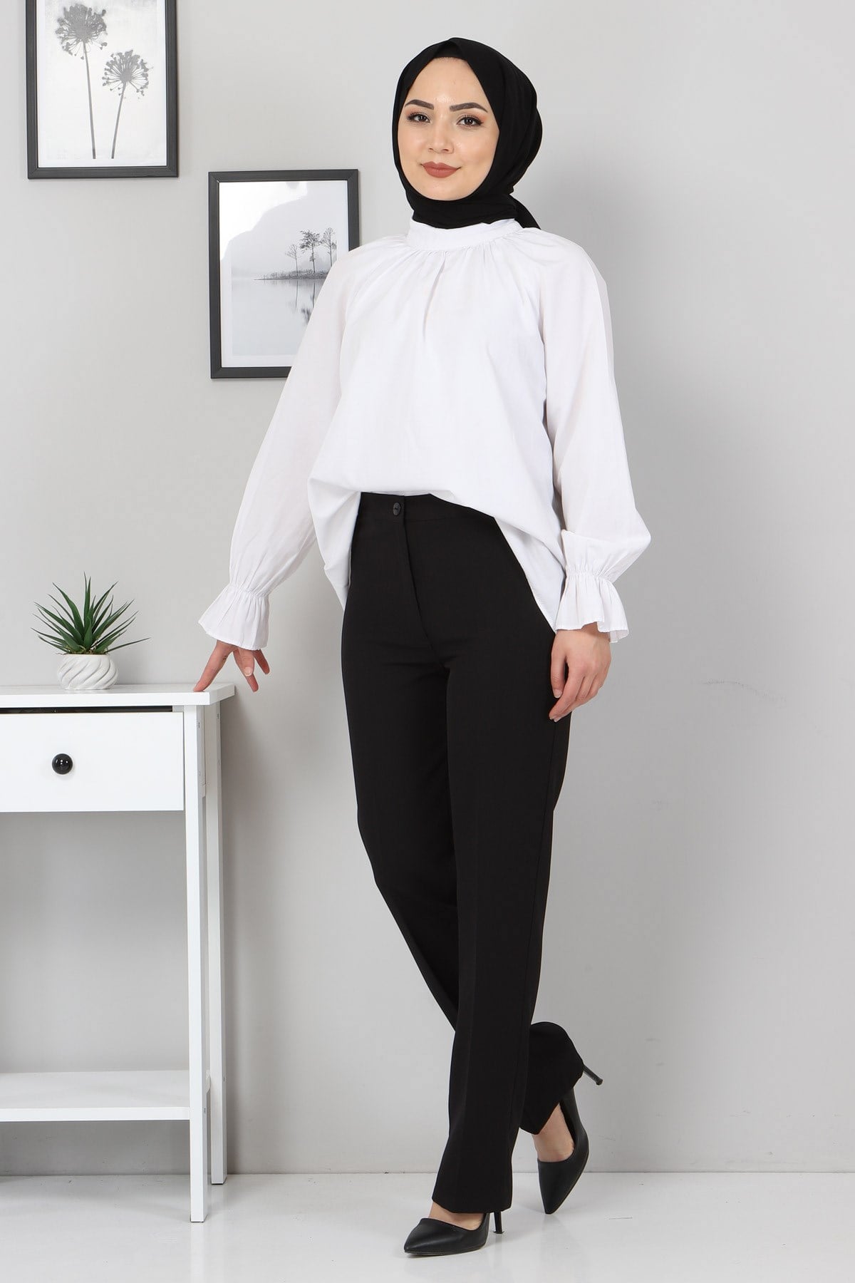 Kumaş Pantolon Siyah 8573