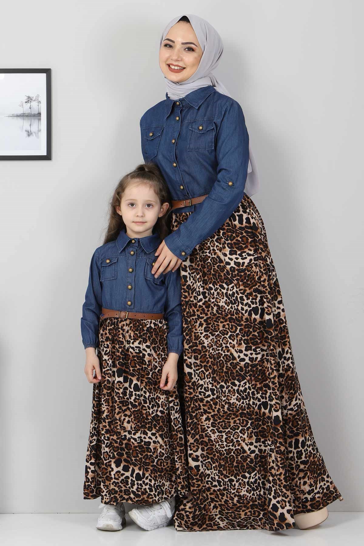 Puantiyeli Anne Elbise Vizon 10764-8
