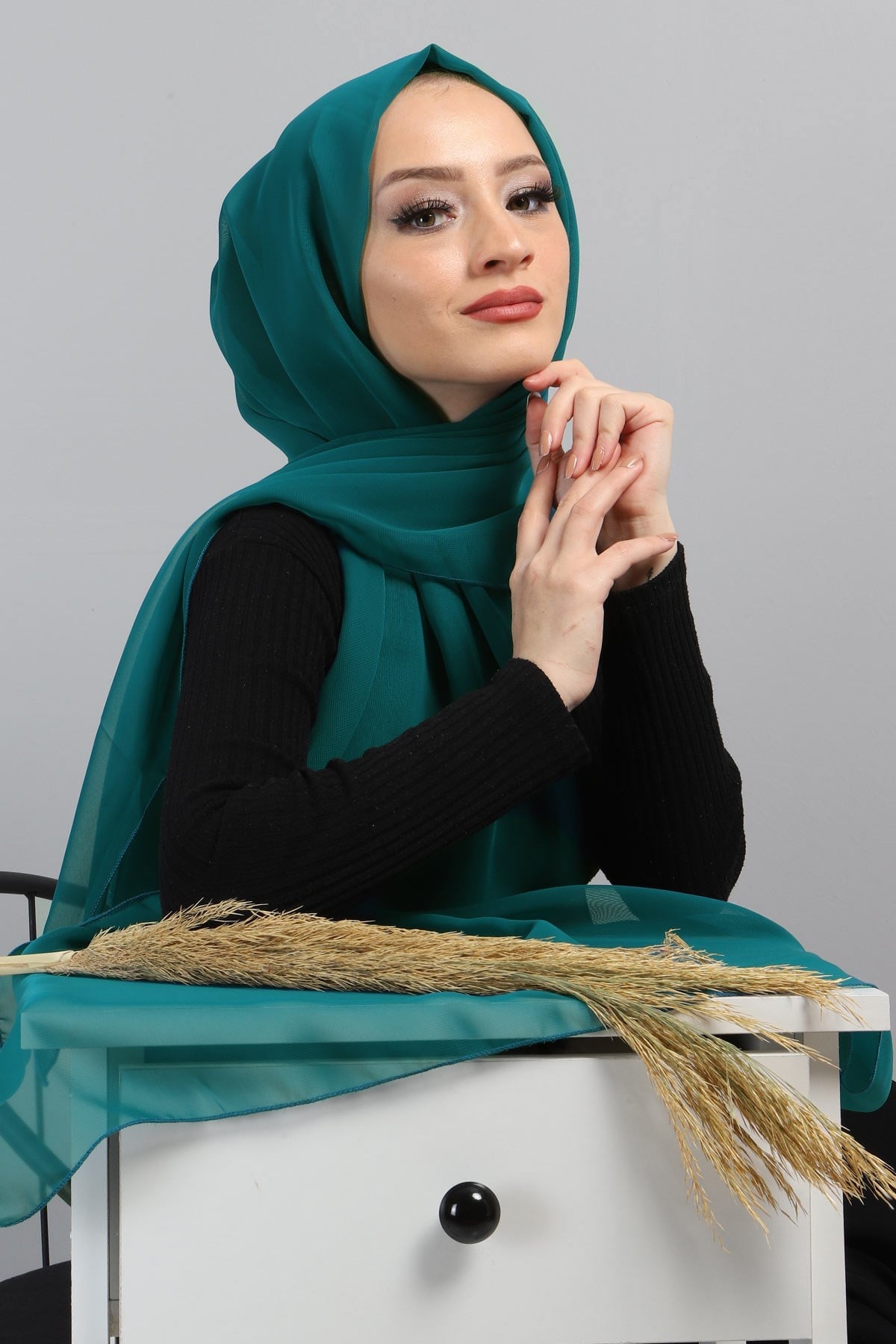 Şifon Şal Petrol 3011