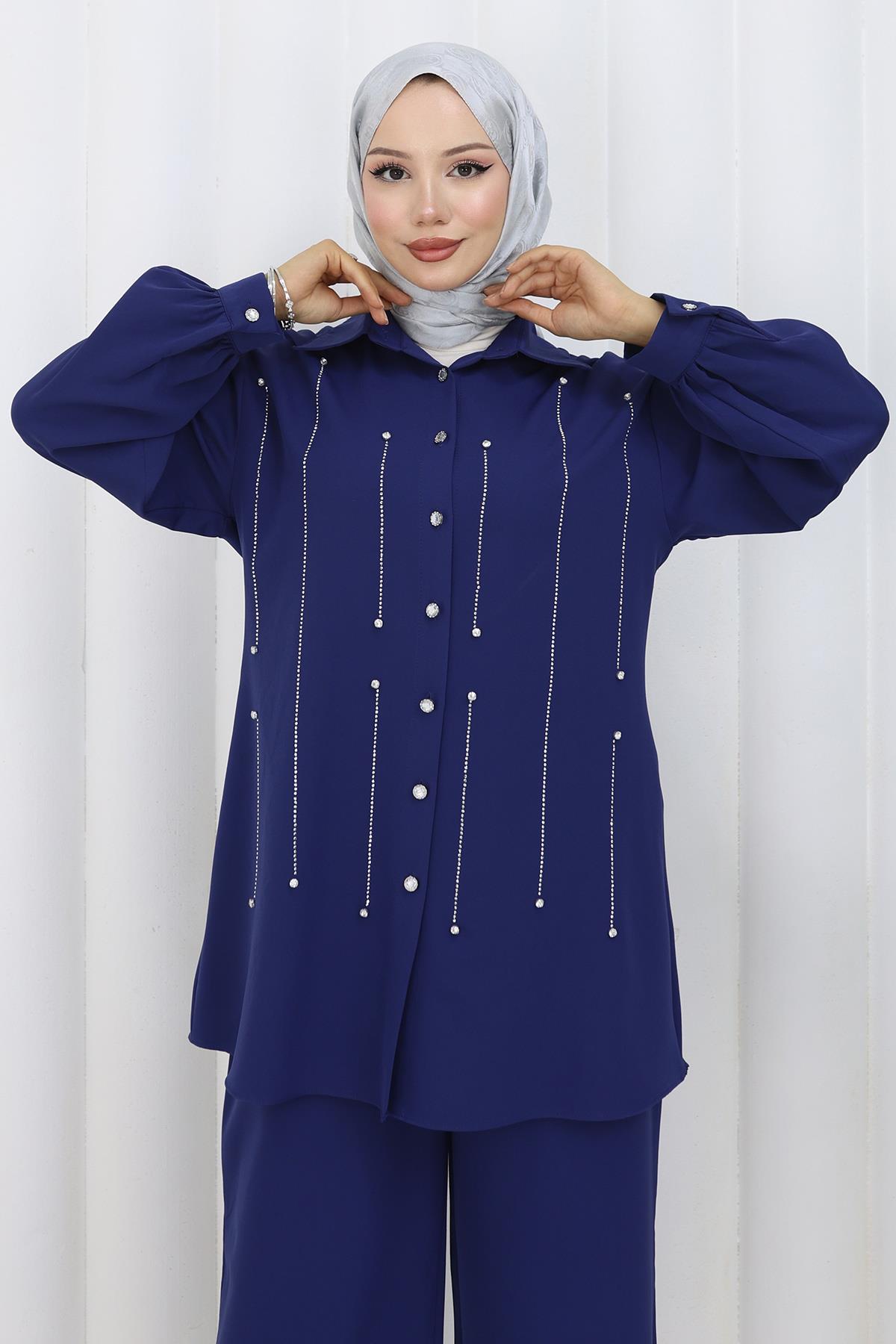 Taş Detaylı Takım İndigo İndigo 19266