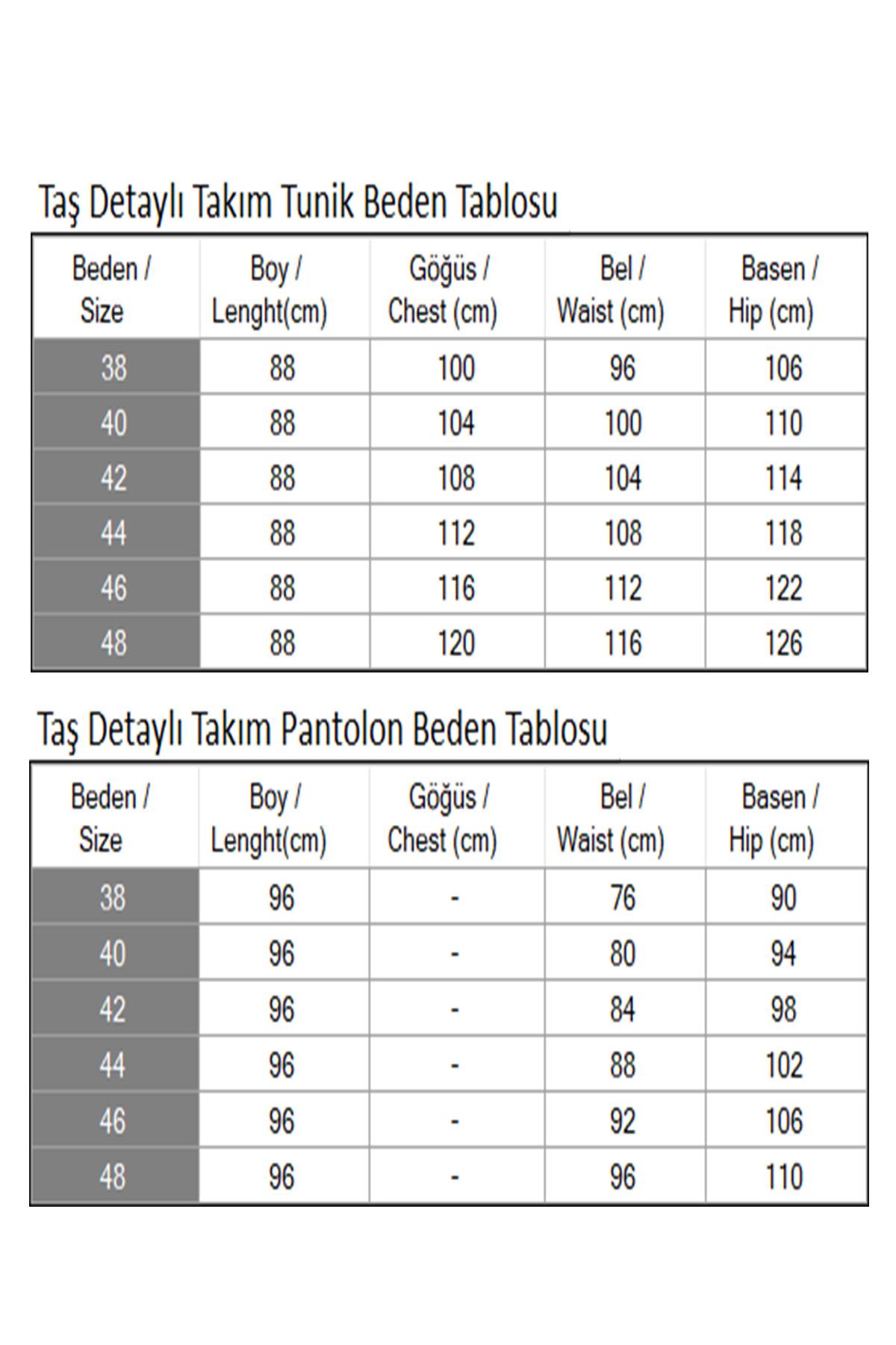 Taş Detaylı Takım İndigo İndigo MSW19203-2
