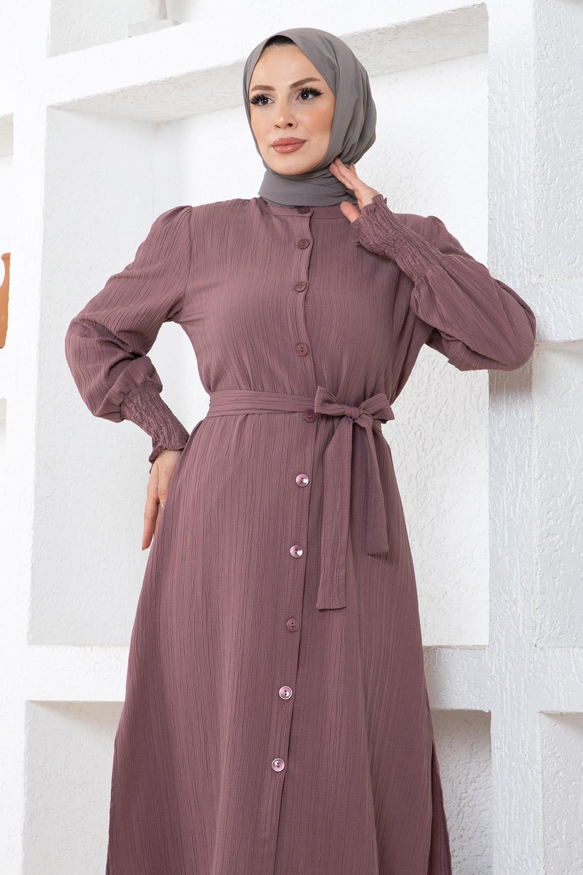 Yırtmaç Detaylı Takım Gül Kurusu Gül Kurusu MSW19233-3