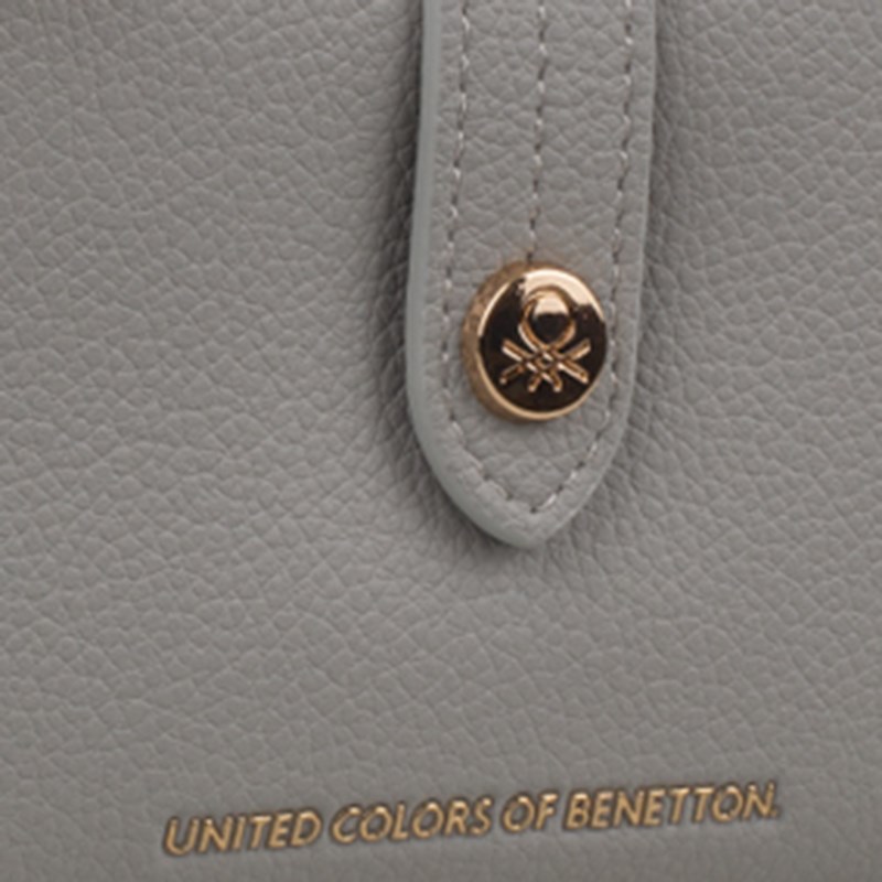 Benetton Gri  Soft Line Kadın Cüzdan BNT 1719