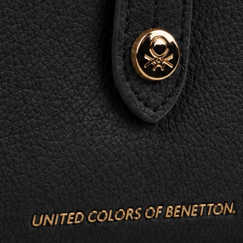 Benetton Siyah  Soft Line Kadın Cüzdan BNT 1719