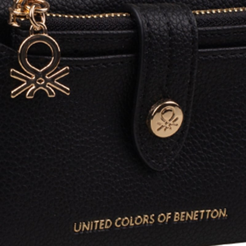Benetton Siyah  Soft Line Kadın Cüzdan BNT 1722