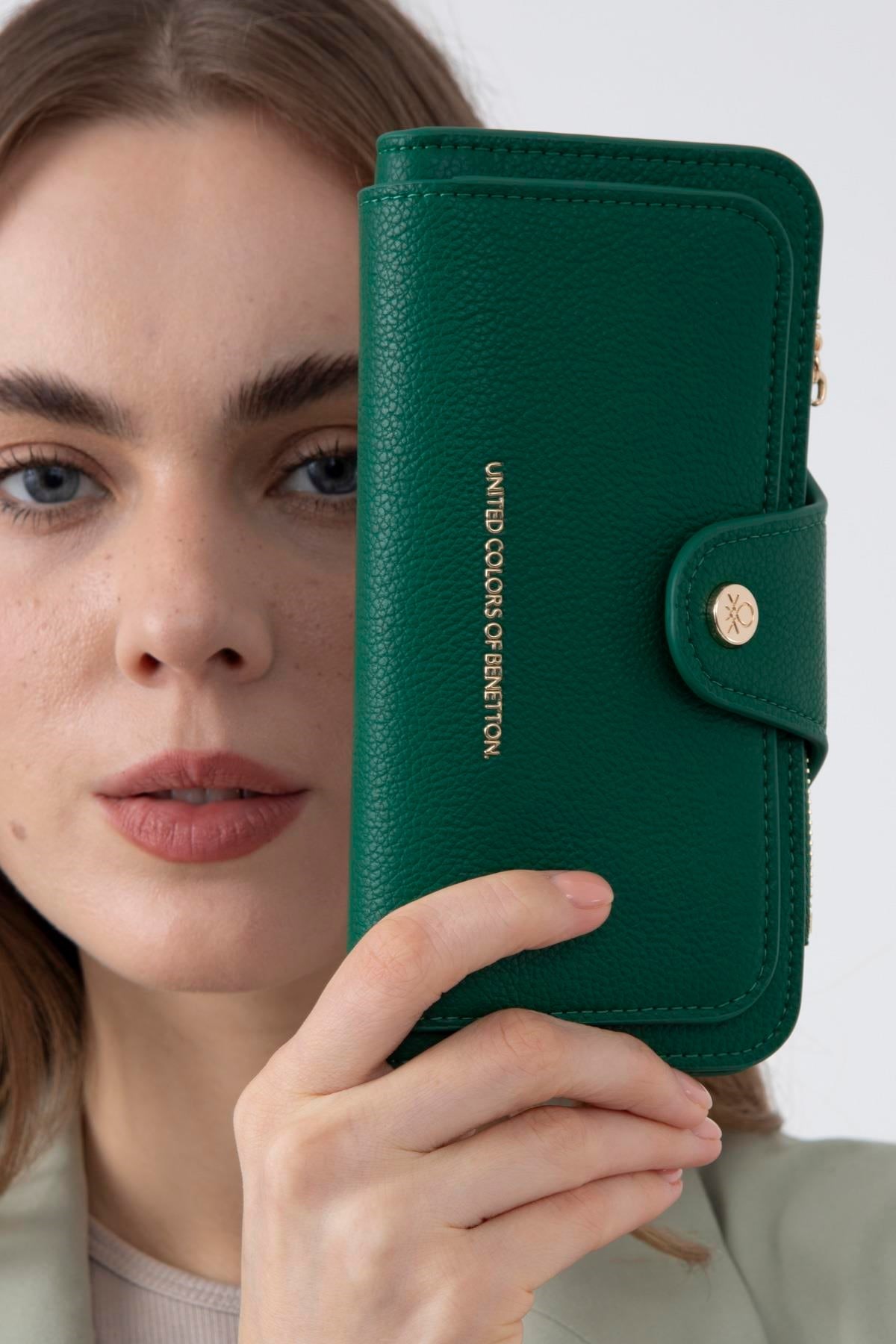 Benetton Yeşil  Soft Line Kadın Cüzdan BNT 1715