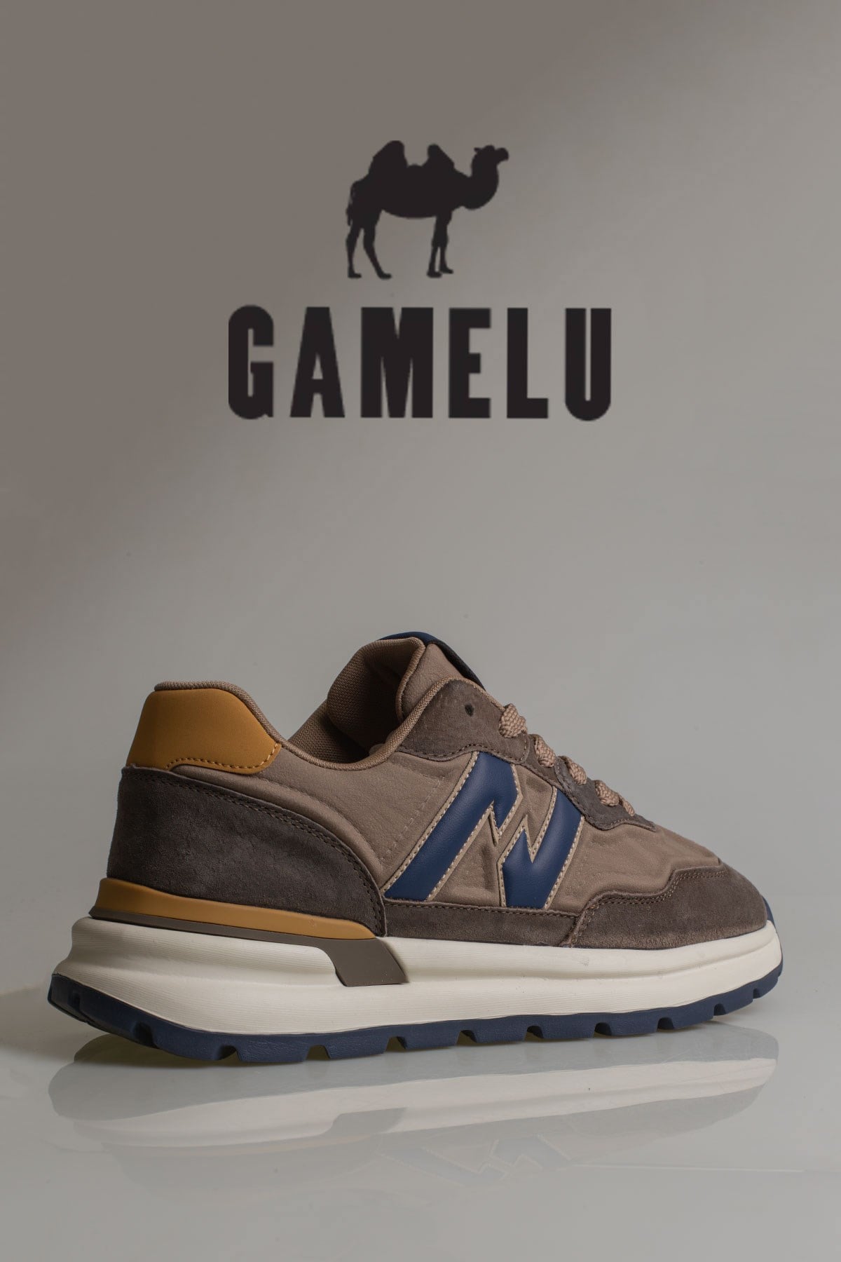 Gamelu Kahverengi  Draw Memory Foam Taban Erkek Sneaker