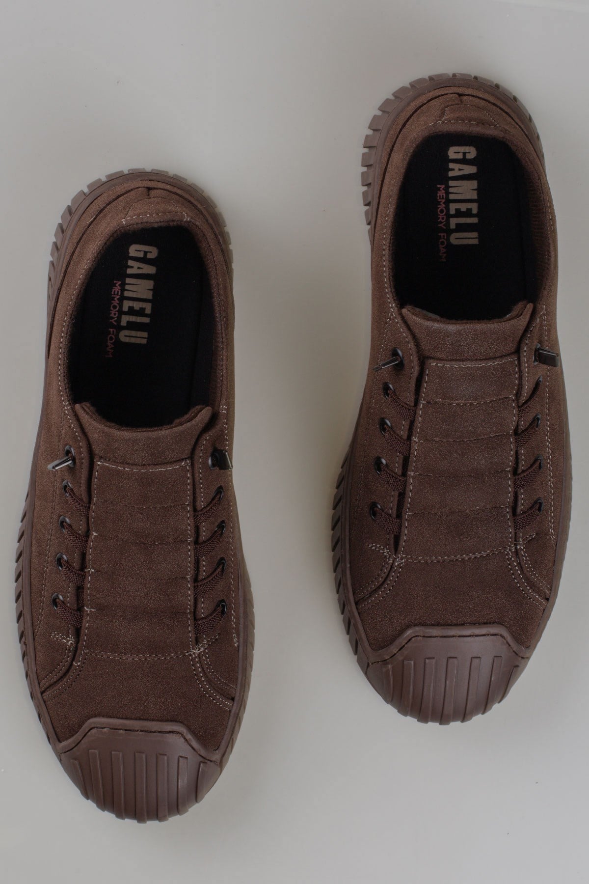 Gamelu Kahverengi  Vigor Burun Korumalı Erkek Nubuk Sneaker