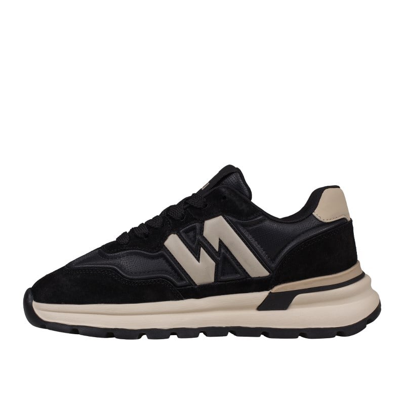 Gamelu Siyah  Draw Memory Foam Taban Erkek Sneaker