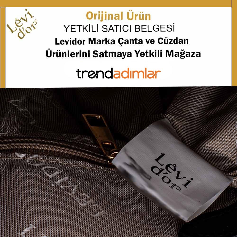 Levidor Siyah  Monogram Desenli Yan Cepli Hobo Omuz Çantası