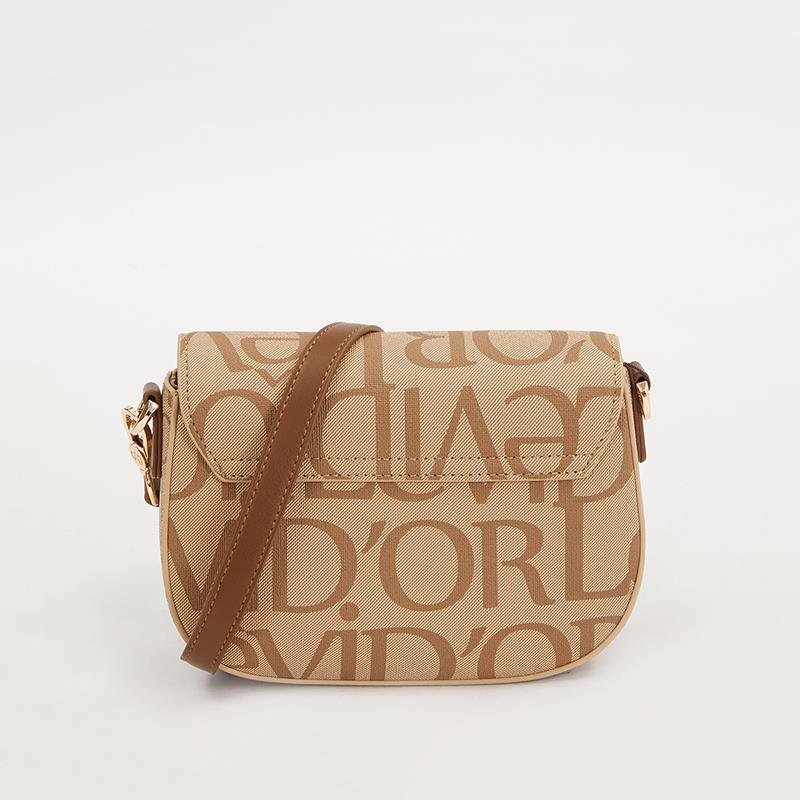 Levidor Taba  Lisans Baskılı Çift Askılı Kadın Casual Çanta