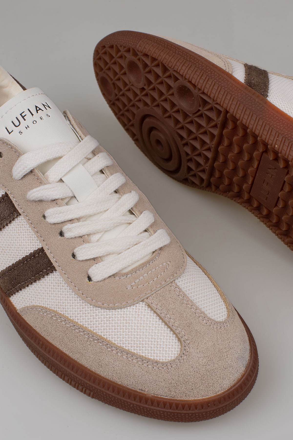 Lufian Kahverengi  Lenora Kadın Nubuk Deri Sneaker
