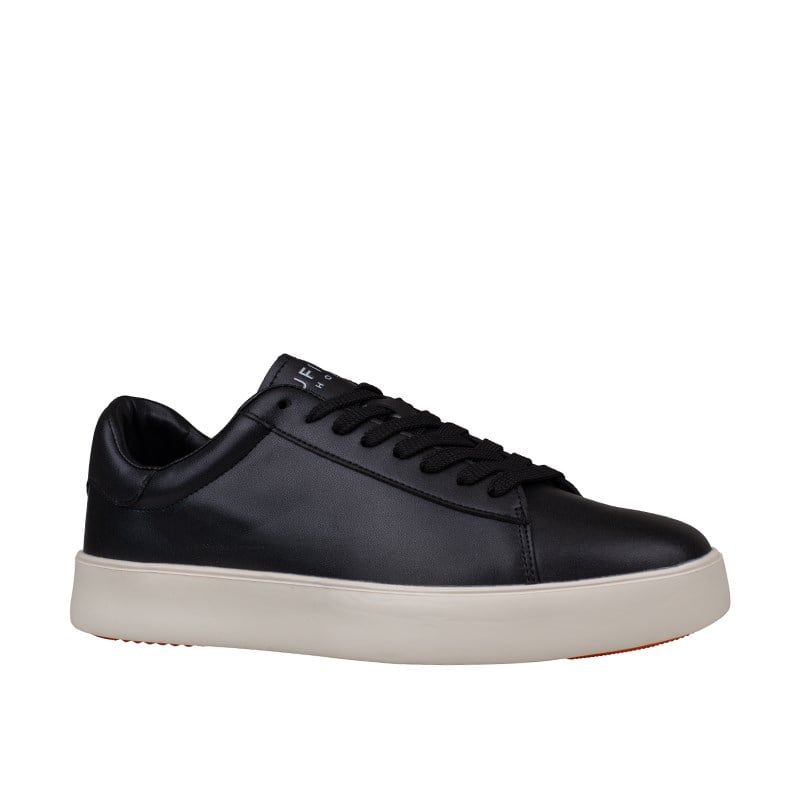 Lufian Siyah-Beyaz  Anton Erkek Deri Sneaker