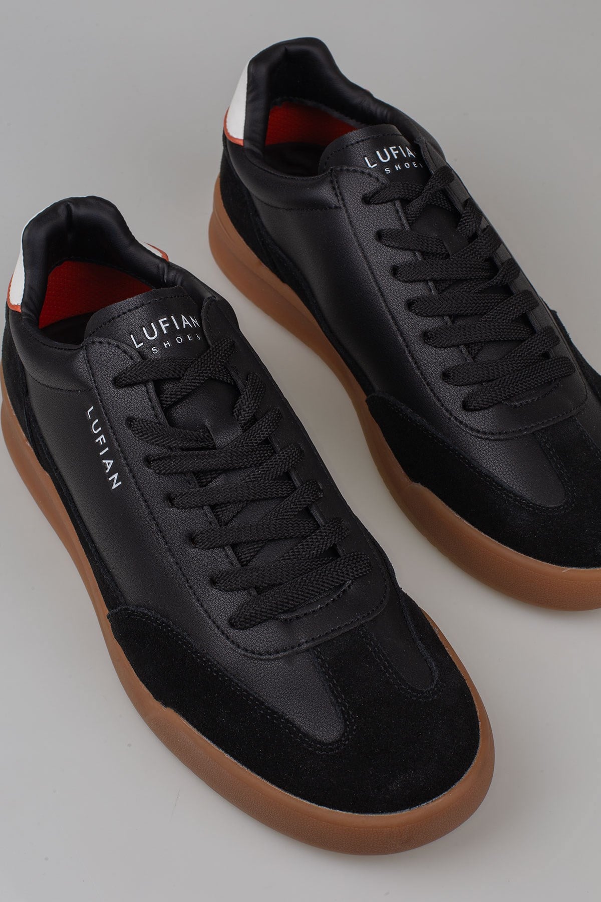 Lufian Siyah  Milo Erkek Deri Sneaker