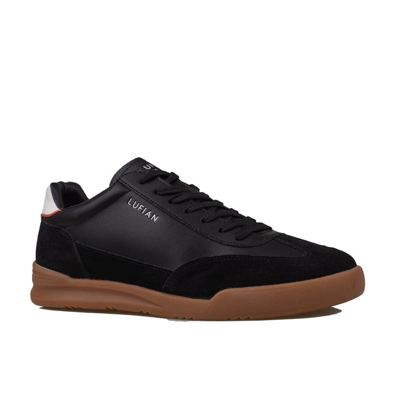 Lufian Siyah  Milo Erkek Deri Sneaker