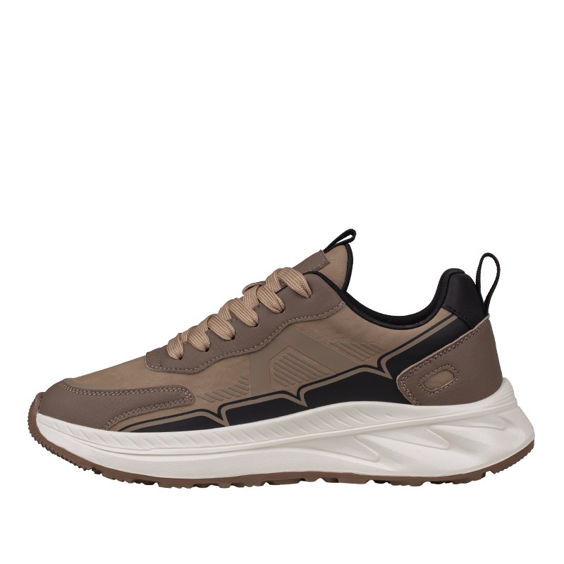 M2S Bej  Kalın Taban Erkek Sneaker