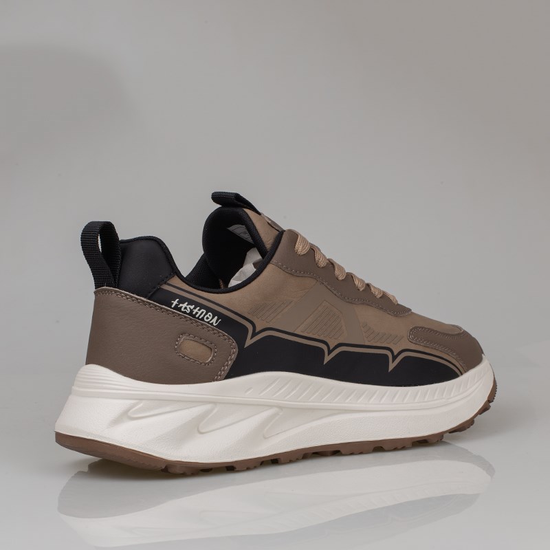 M2S Bej  Kalın Taban Erkek Sneaker