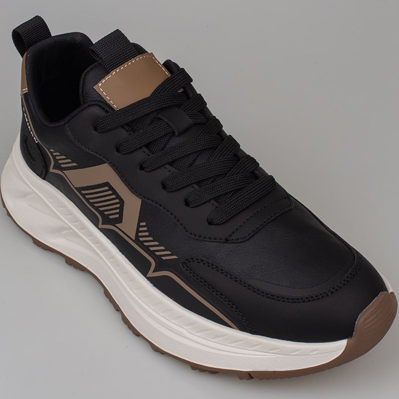 M2S Siyah  Kalın Taban Erkek Sneaker