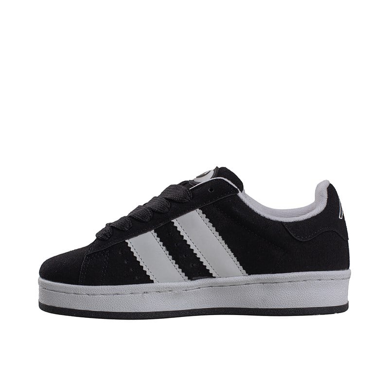 Trend Adımlar Siyah  Düz Çizgili Tarz Unisex Sneaker