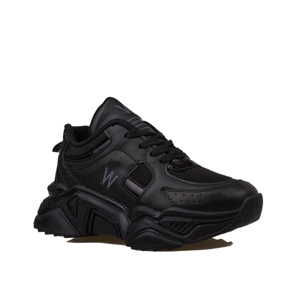 Trend Adımlar Siyah  Worting Two Kalın Taban Kadın Spor Ayakkabı