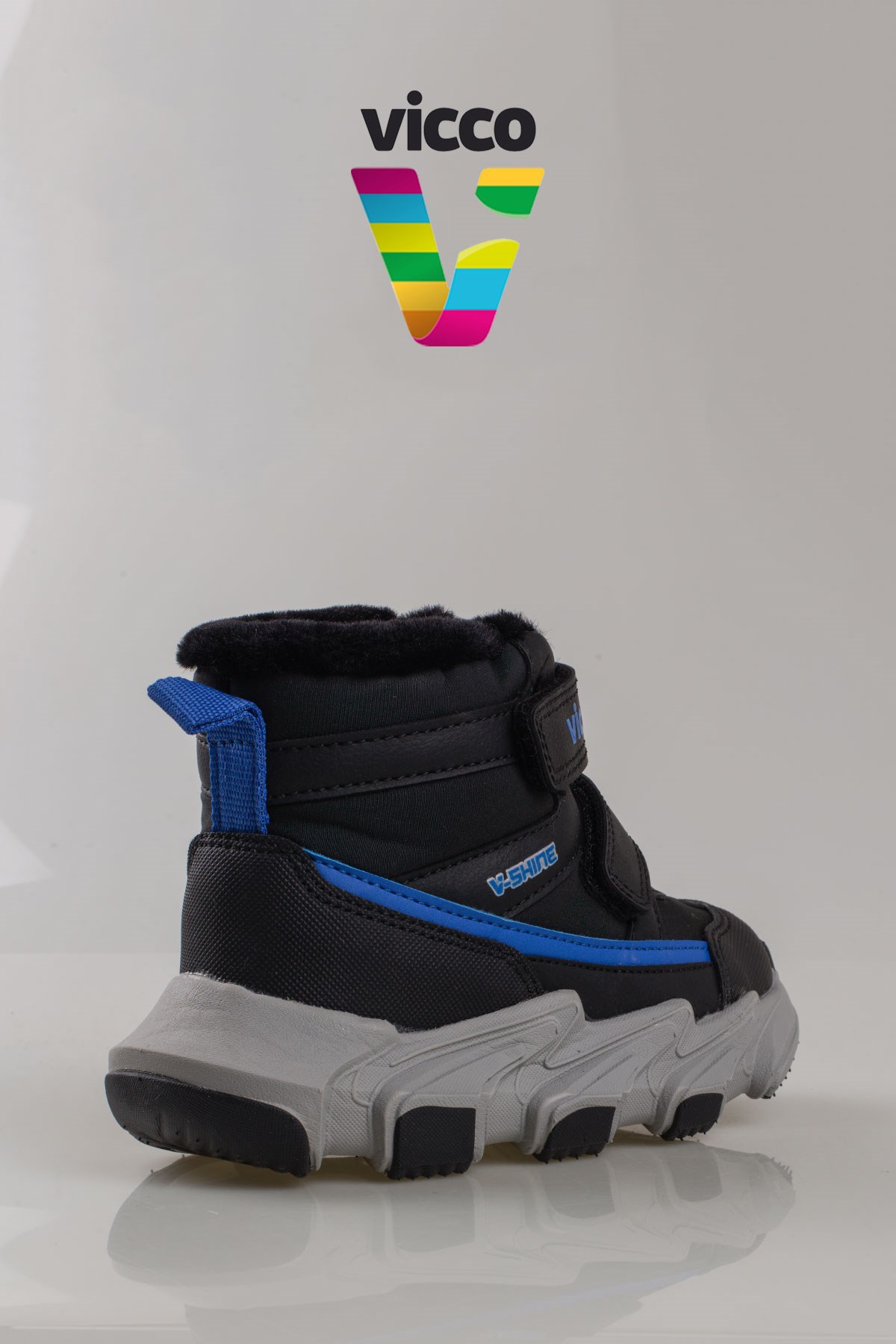 Vicco Siyah  Fon Unisex Çocuk Kışlık Bot