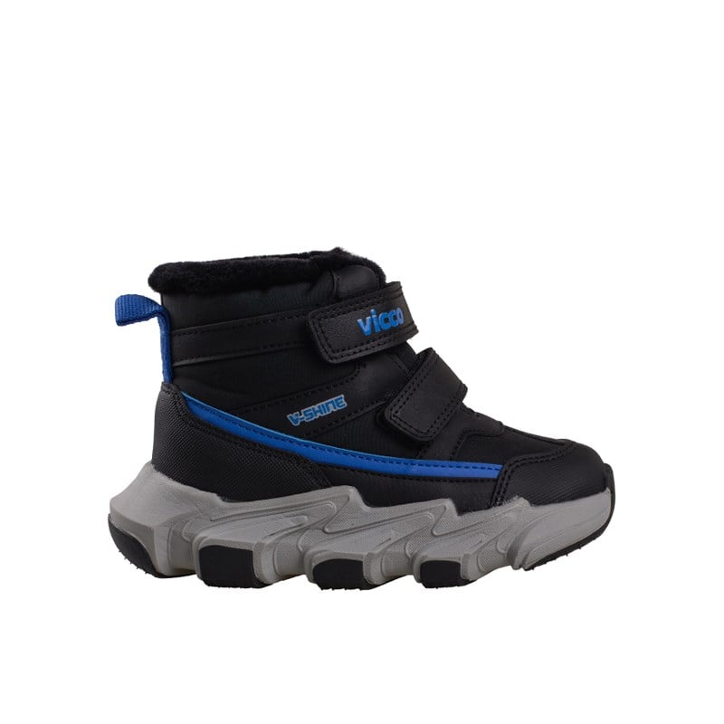 Vicco Siyah  Fon Unisex Çocuk Kışlık Bot