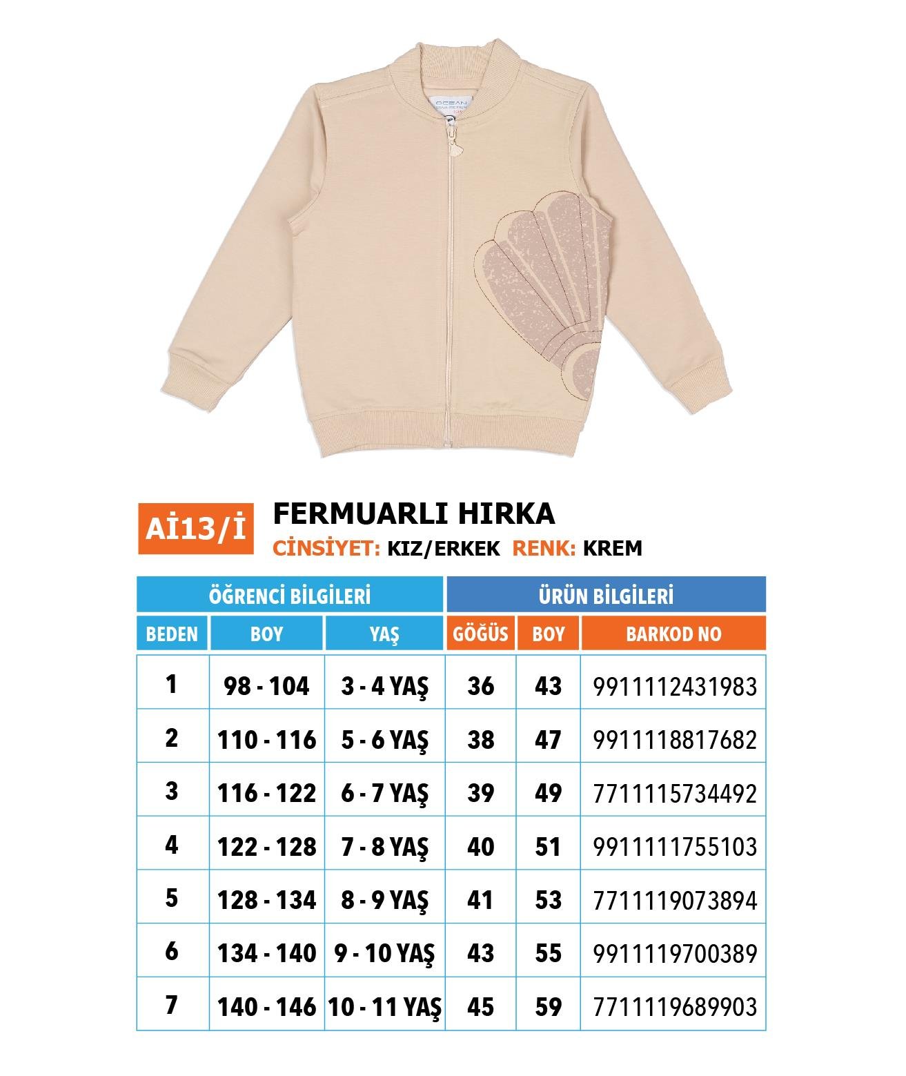 Ana-İlk Hırka/ Krem