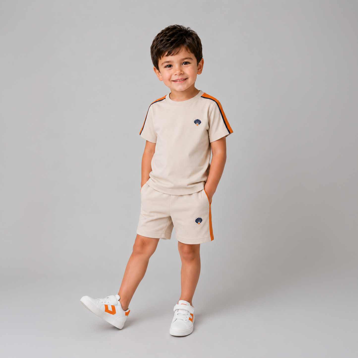Ana-İlk Sport Şort/ Krem 