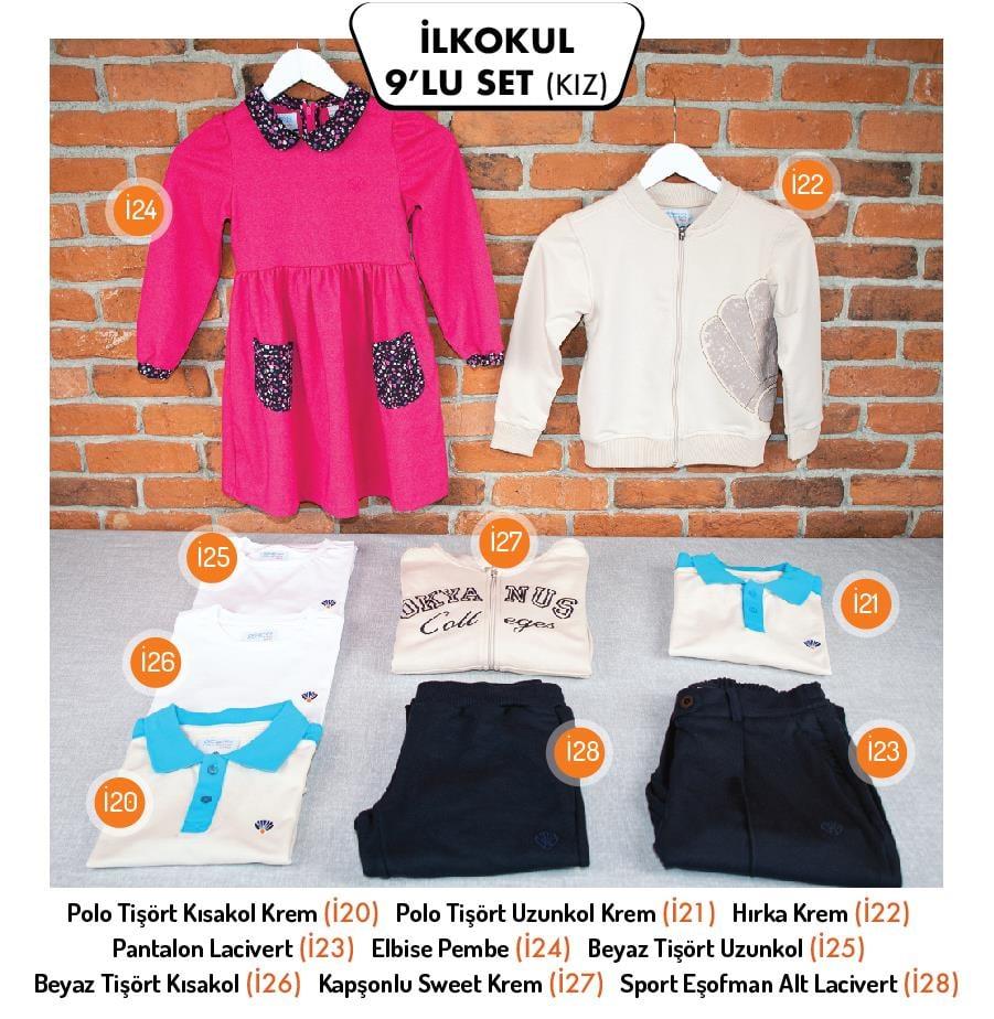 İLKOKUL 9-LU SET ( KIZ) 