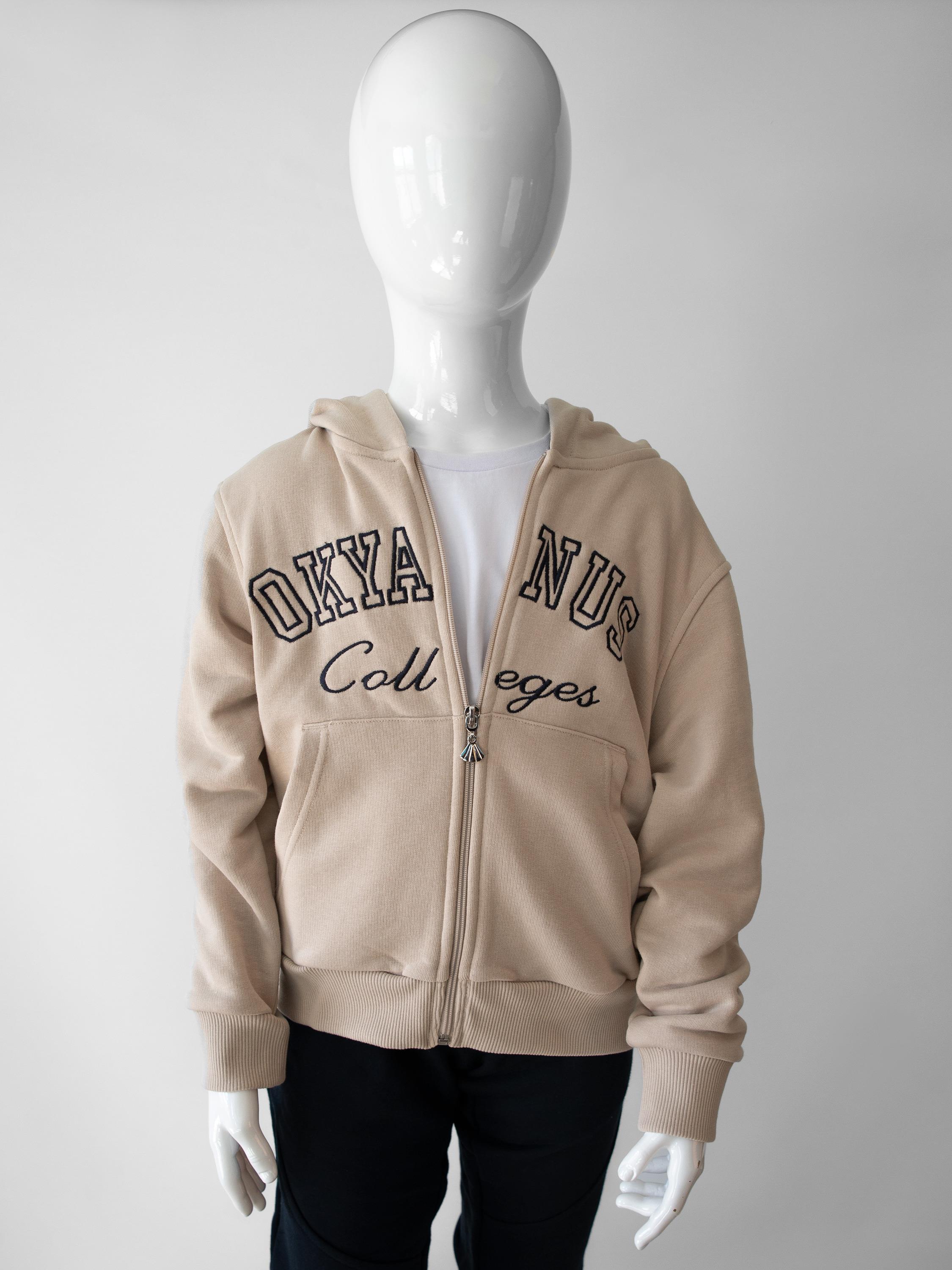 İlkokul Kapşonlu Sweatshirt (Fermuarlı)