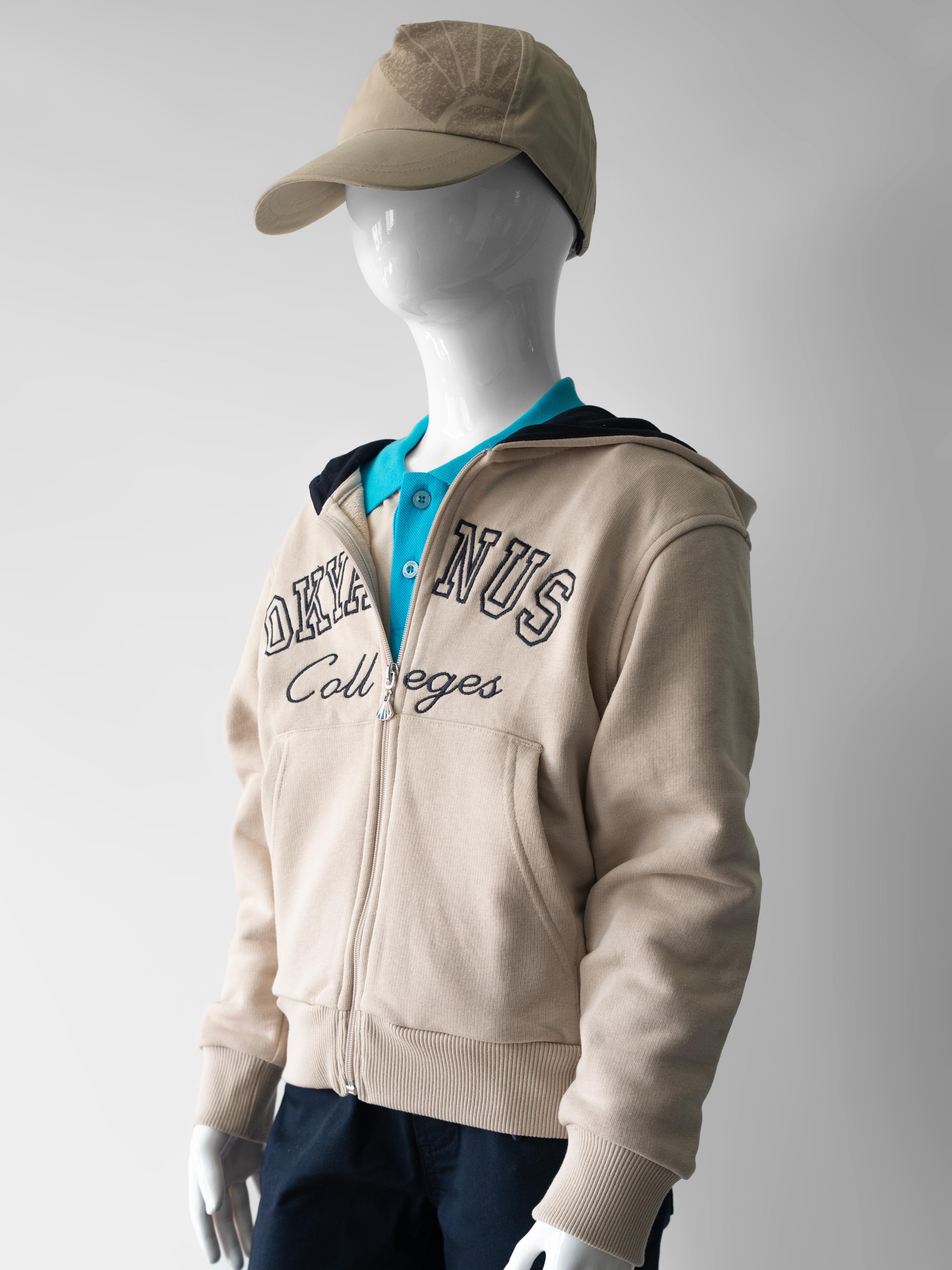 İlkokul Kapşonlu Sweatshirt (Fermuarlı)