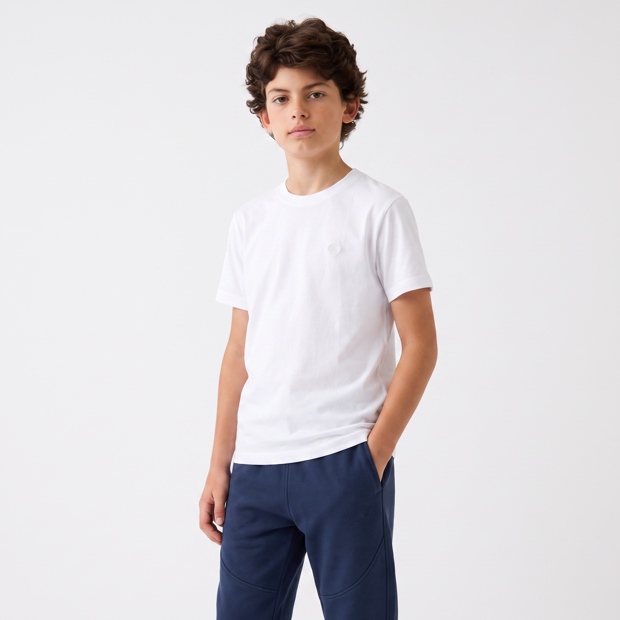 OO/Lise Basic (Düz) Tİşört Kısakol/ Beyaz