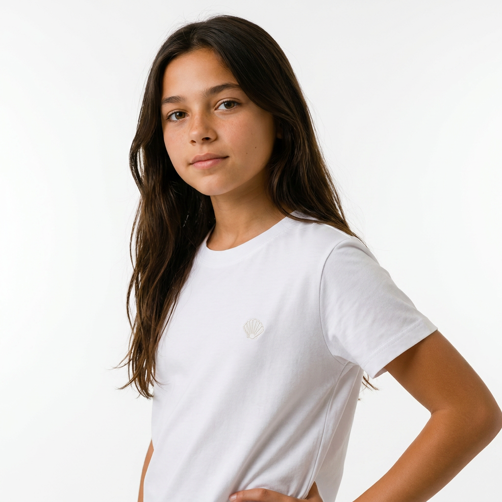 OO/Lise Basic (Düz) Tİşört Kısakol/ Beyaz