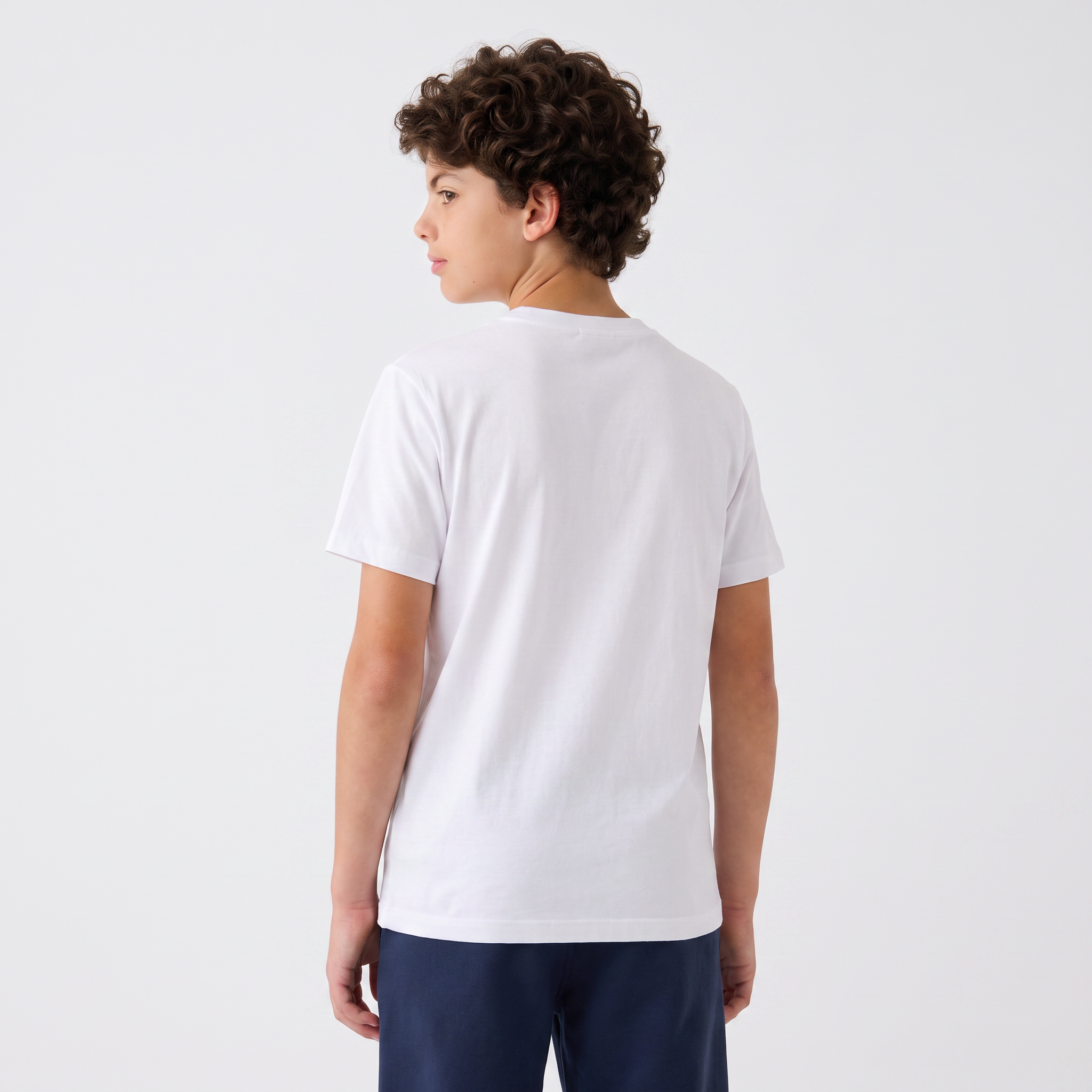 OO/Lise Basic (Düz) Tİşört Kısakol/ Beyaz
