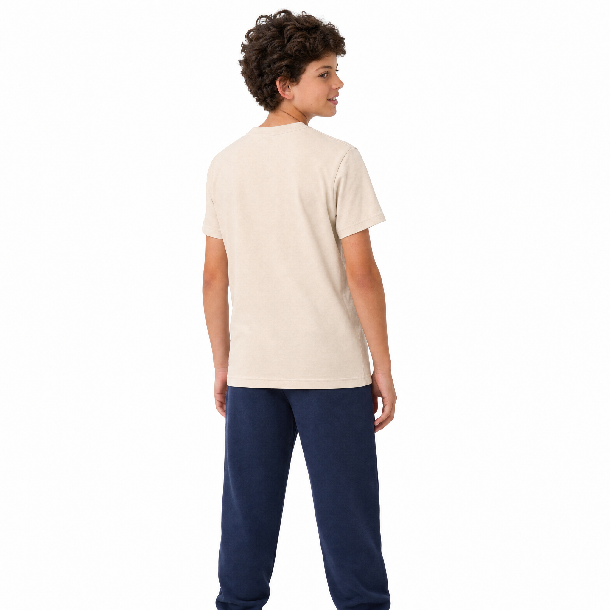 OO/Lise Basic (Düz) Tişört Kısakol/ Krem