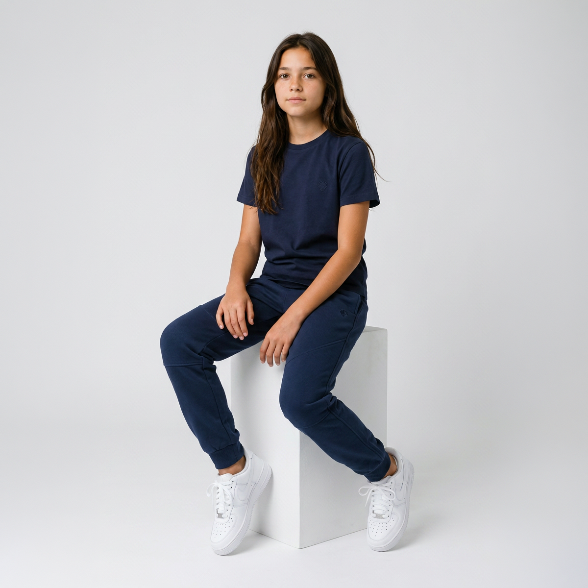 OO/Lise Basic (Düz) Tişört Kısakol/ Lacivert