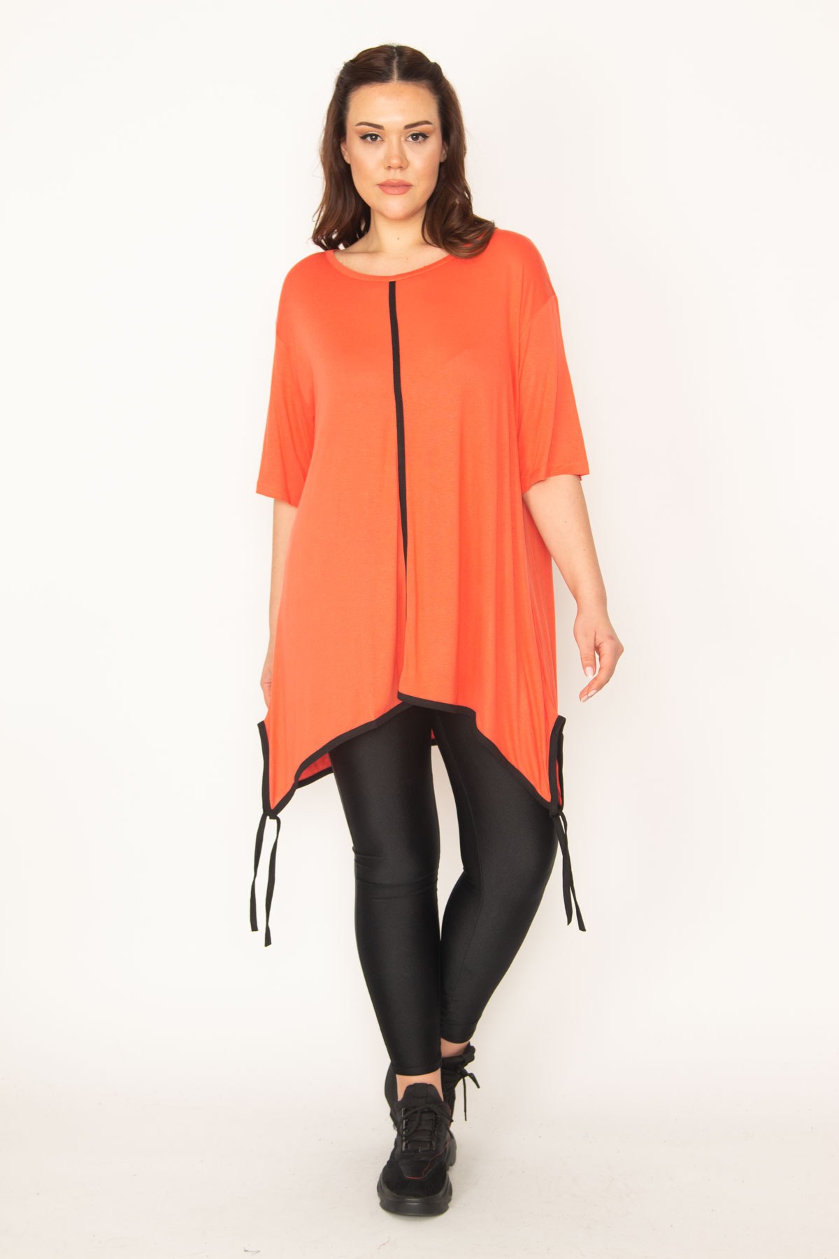 Kadın Nar Yan Bağcıklı Tunik 65N34304